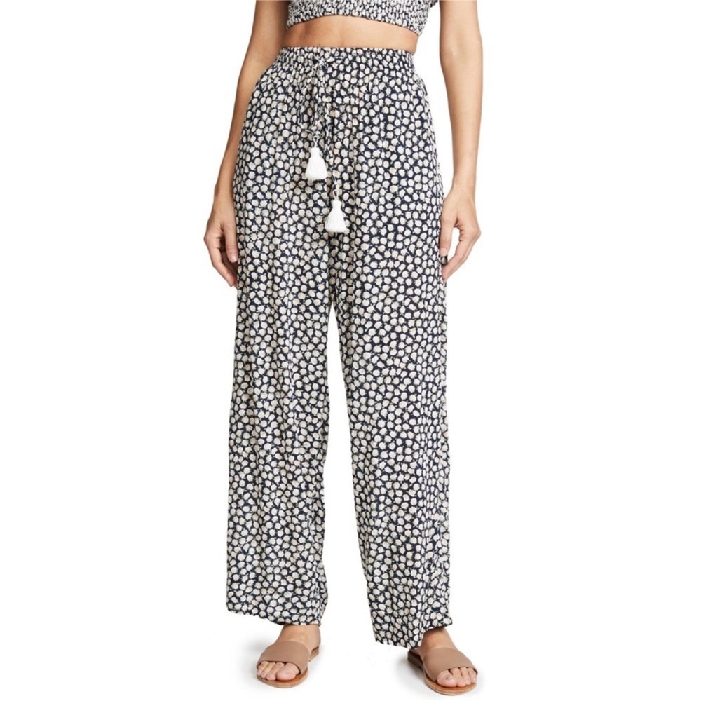 NWT Faithfull The Brand Biella Azalea Floral Wide Leg Pants 6 Ditsy Floral Boho
